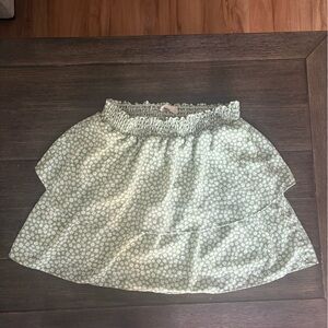 Altar'd State Green Floral Mini Skirt